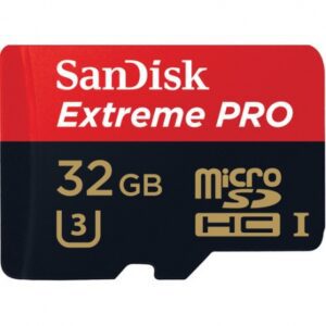 SanDisk 32GB Extreme PRO UHS-I microSDHC Memory Card (U3, Class 10)